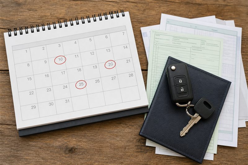 Calendário de licenciamento veicular